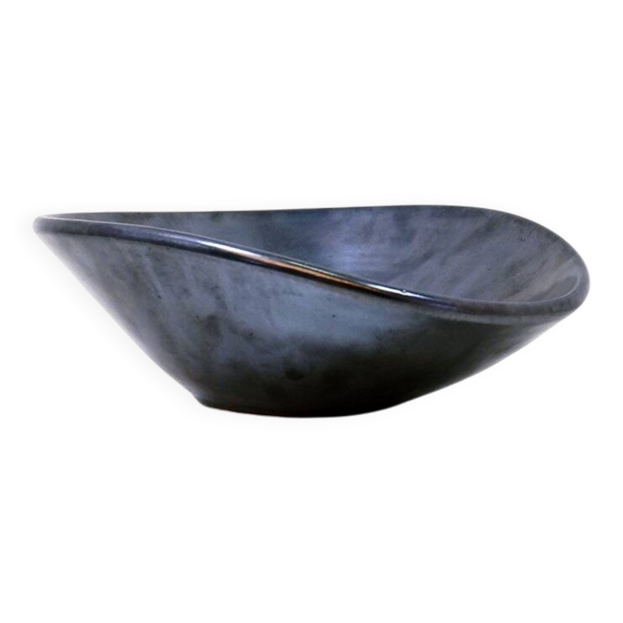 Decorative dishes or vintage ceramic grey glazed catchalls.