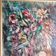 Painting, still life with wild flowers, signed, 70s