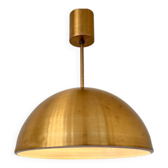 Design Scandinavian style brass pendant - 1960s / Czechoslovakia