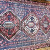 Superbe tapis persan oriental vintage ancien bohême 275x125 cm