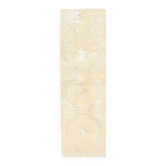 Tapis couloir turc noué à la main géométrique orange des années 1960 91x330