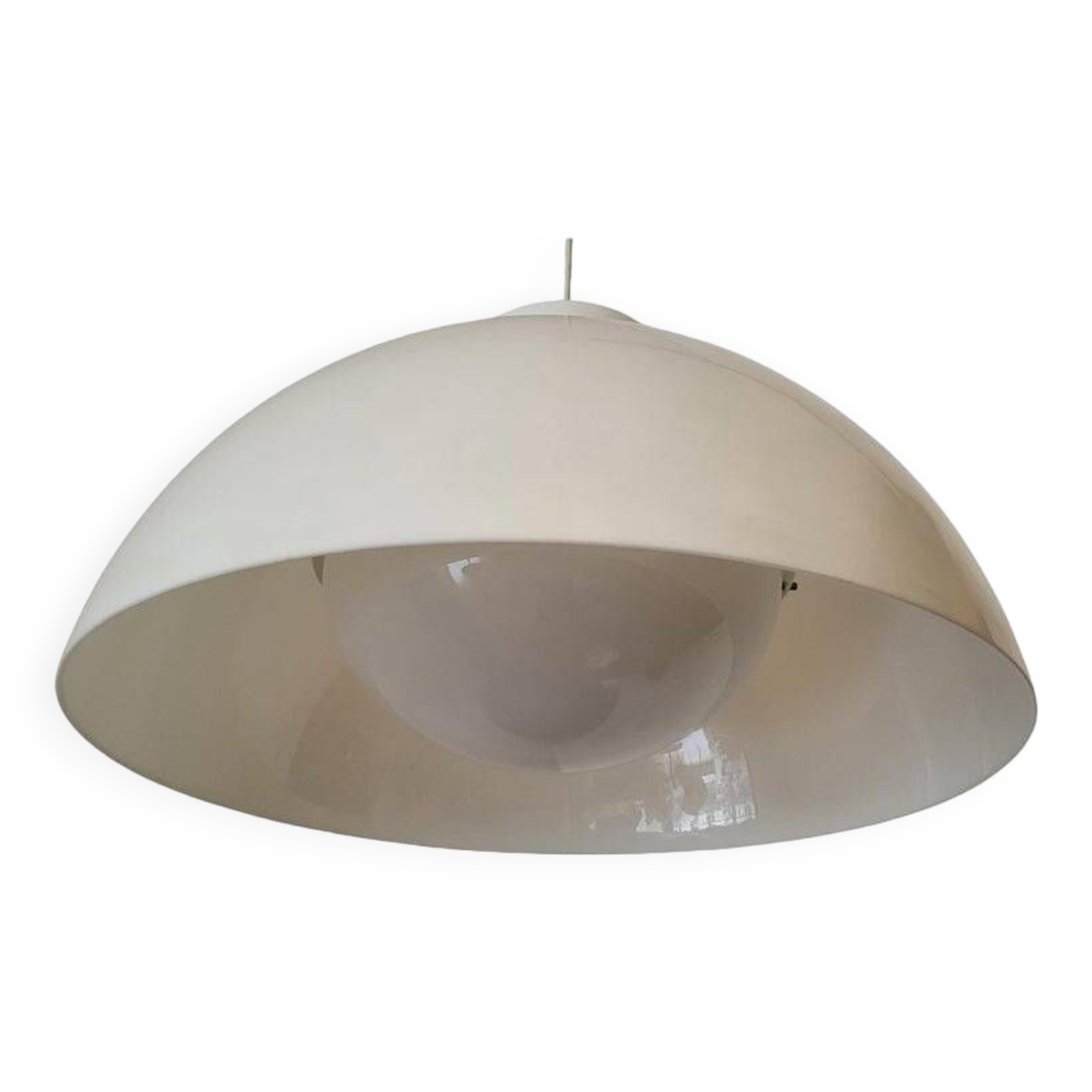 Kartell KD6 4006 White Pendant Lamp by Achille and Pier Giacomo Castiglioni Italy 1950