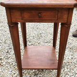 2 old bedside tables in marquetry