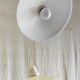 Suspension with three opaline lampshades - mid 20th century.