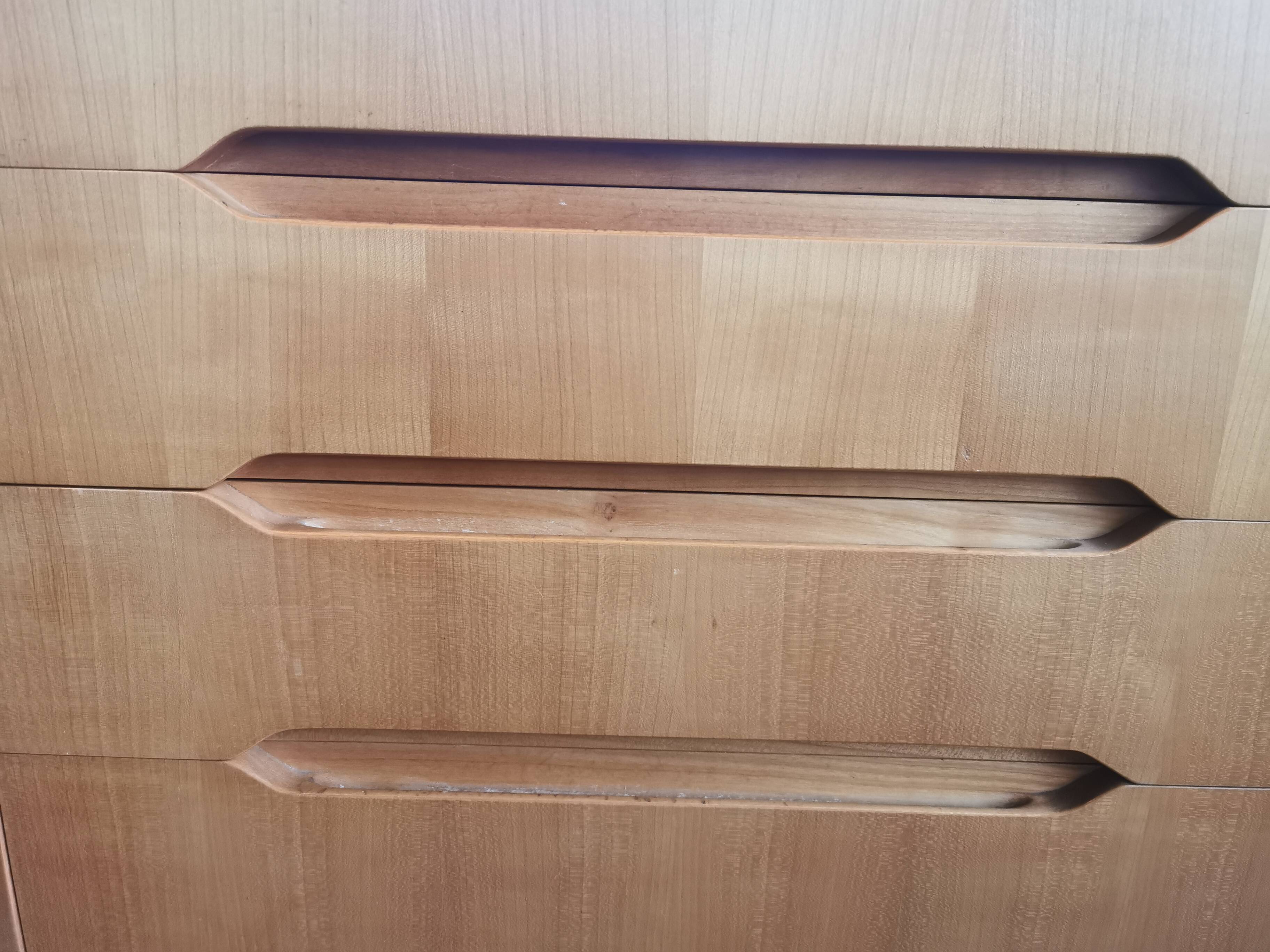 Sideboard in blond wood, 1970