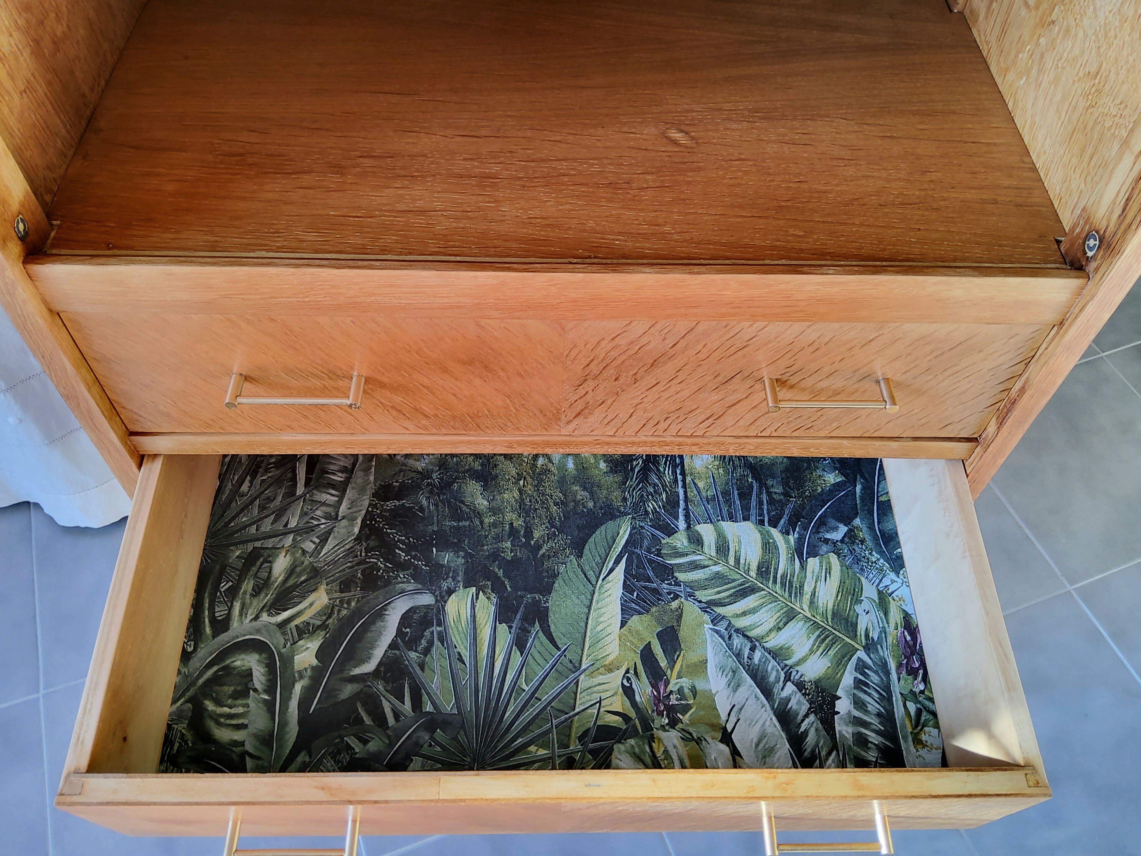 60s bookcase chest of drawers