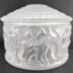 Lalique crystal box modelled as "Les Enfants".