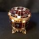 Jewelry box, candy box in gilded and enameled glass