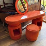 Dressing table with chairs from Kecskemét Furniture, 1975, set of 3