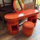Dressing table with chairs from Kecskemét Furniture, 1975, set of 3