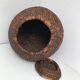 Round straw basket 50s-60s