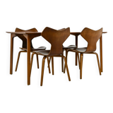 Ensemble de salle à manger par Arne Jacobsen pour Fritz Hansen, années 1950