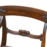Pair of William IV Mahogany carved chairs