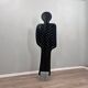 Acerbis "Narciso" postmodern silhouette standing floor mirror 1980s