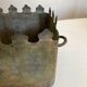 Pot cover 19th in zinc patina of origin