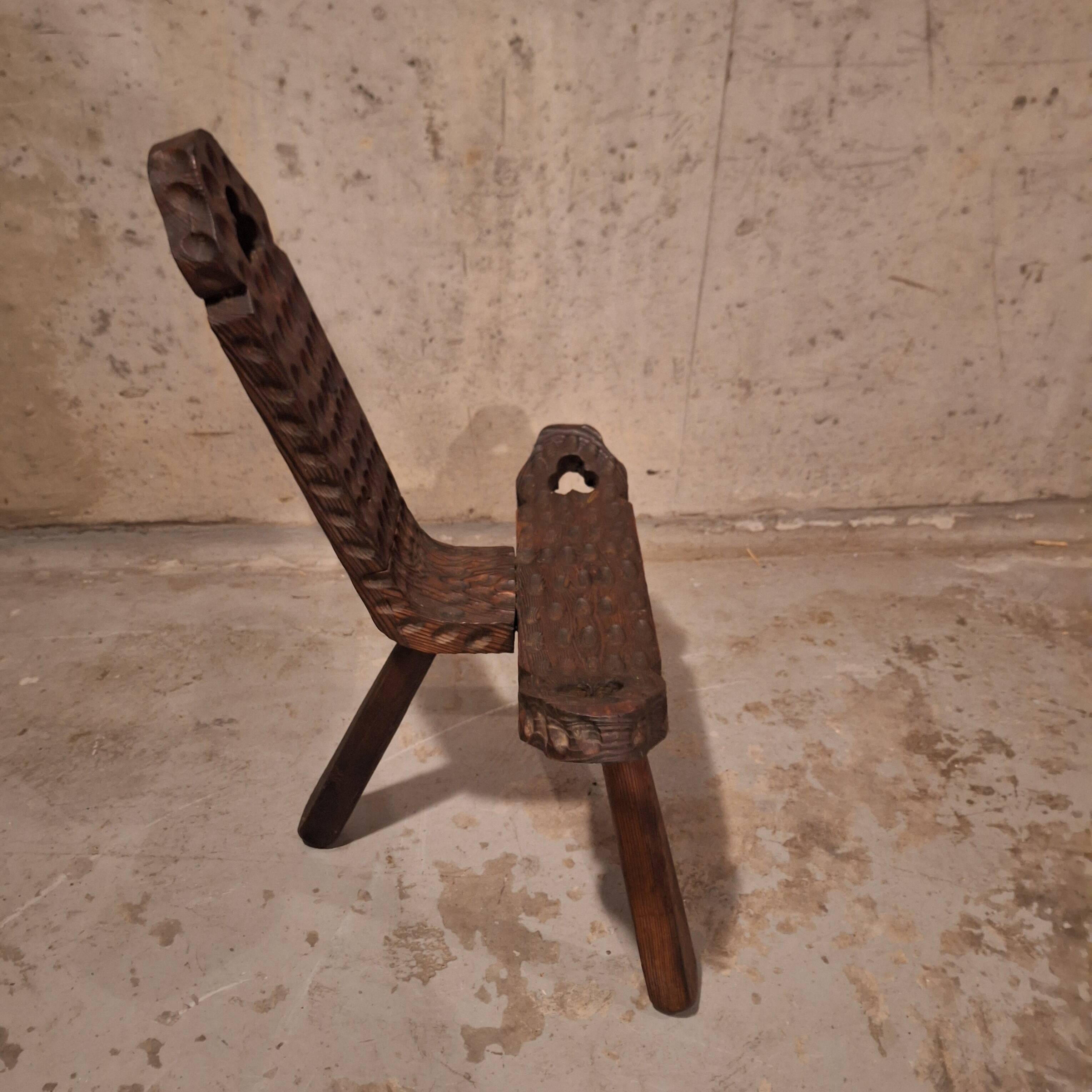 Brutalist stool chair