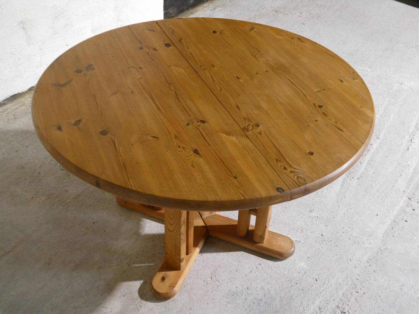 table à manger en pin, Pays Bas, 1970