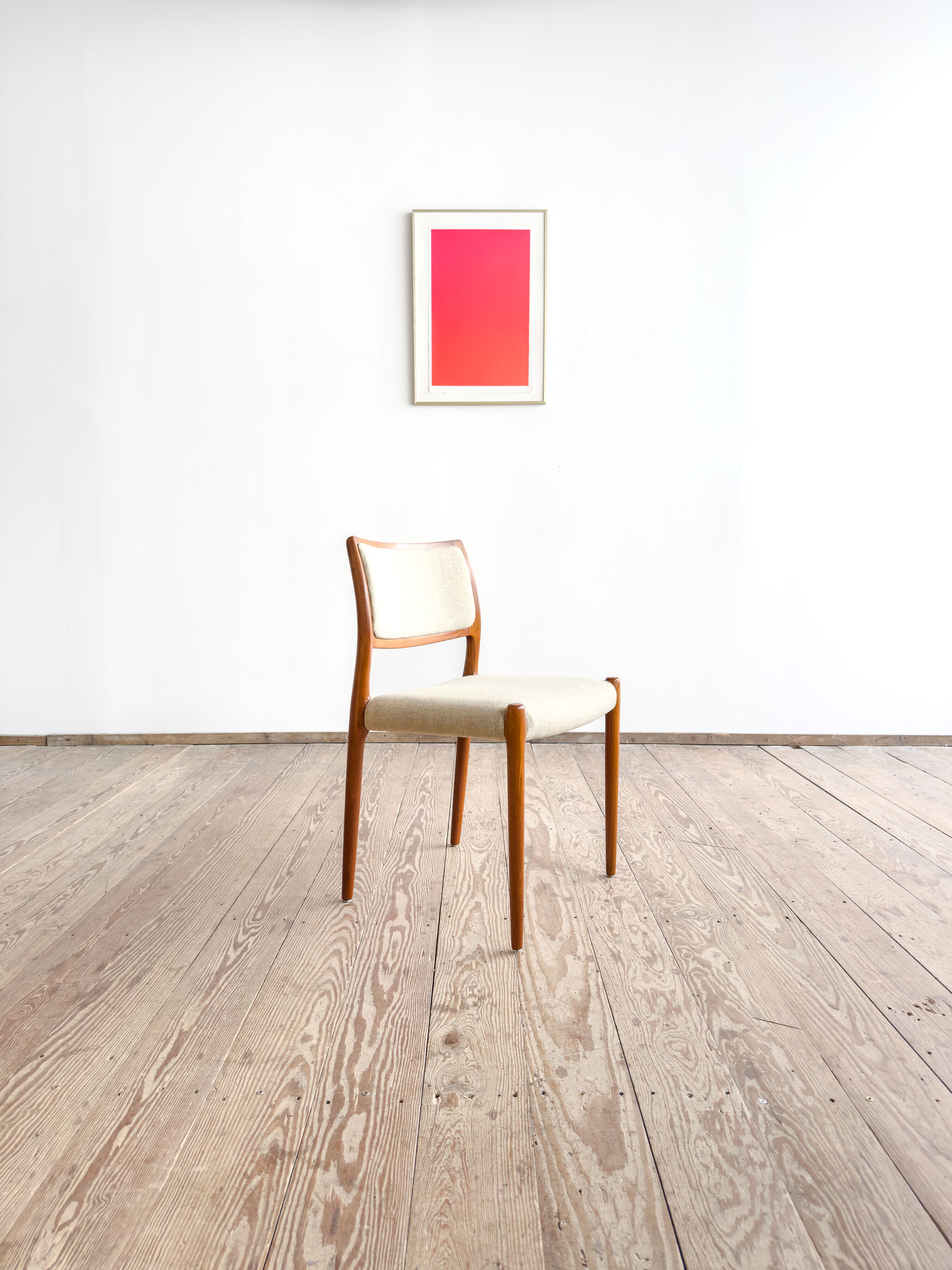 Chaise de salle à manger modèle 80 par Niels O. Møller en teck