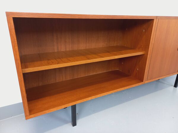 Enfilade meuble de rangement bibliothèque vintage style scandinave teck