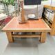Brutalist Oak Coffee Table with Terracotta Tiles, 1950s