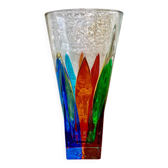Vase multicolore signé cc zecchin - taille xxl