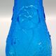 Pair of large vintage blue glass vases, constantin italy