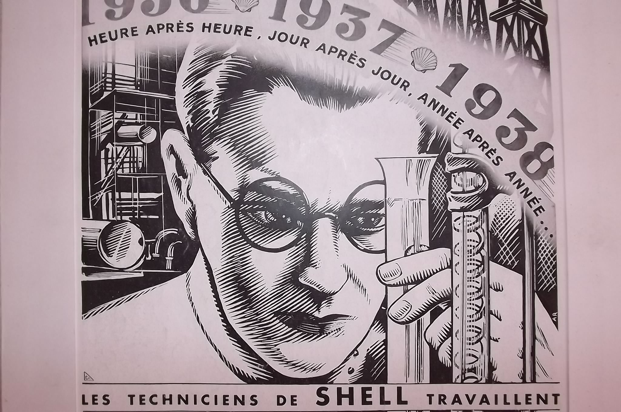 Poster advertising Shell 1937