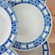 Lot de 9 assiettes creuses Badonviller modèle Nil