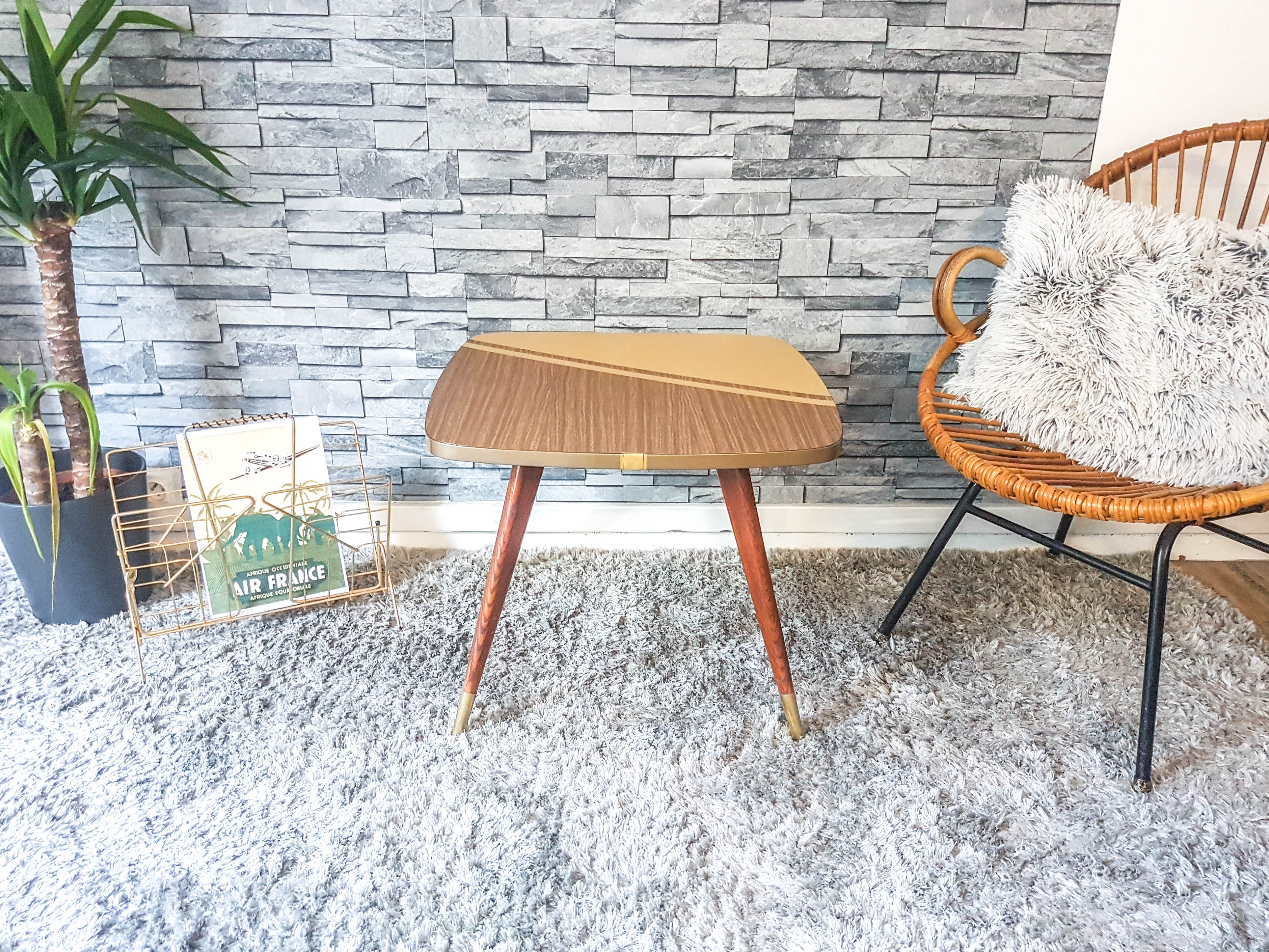 Vintage coffee table in formica 60/70
