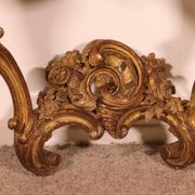 Console d'époque Louis XV En Bois Doré