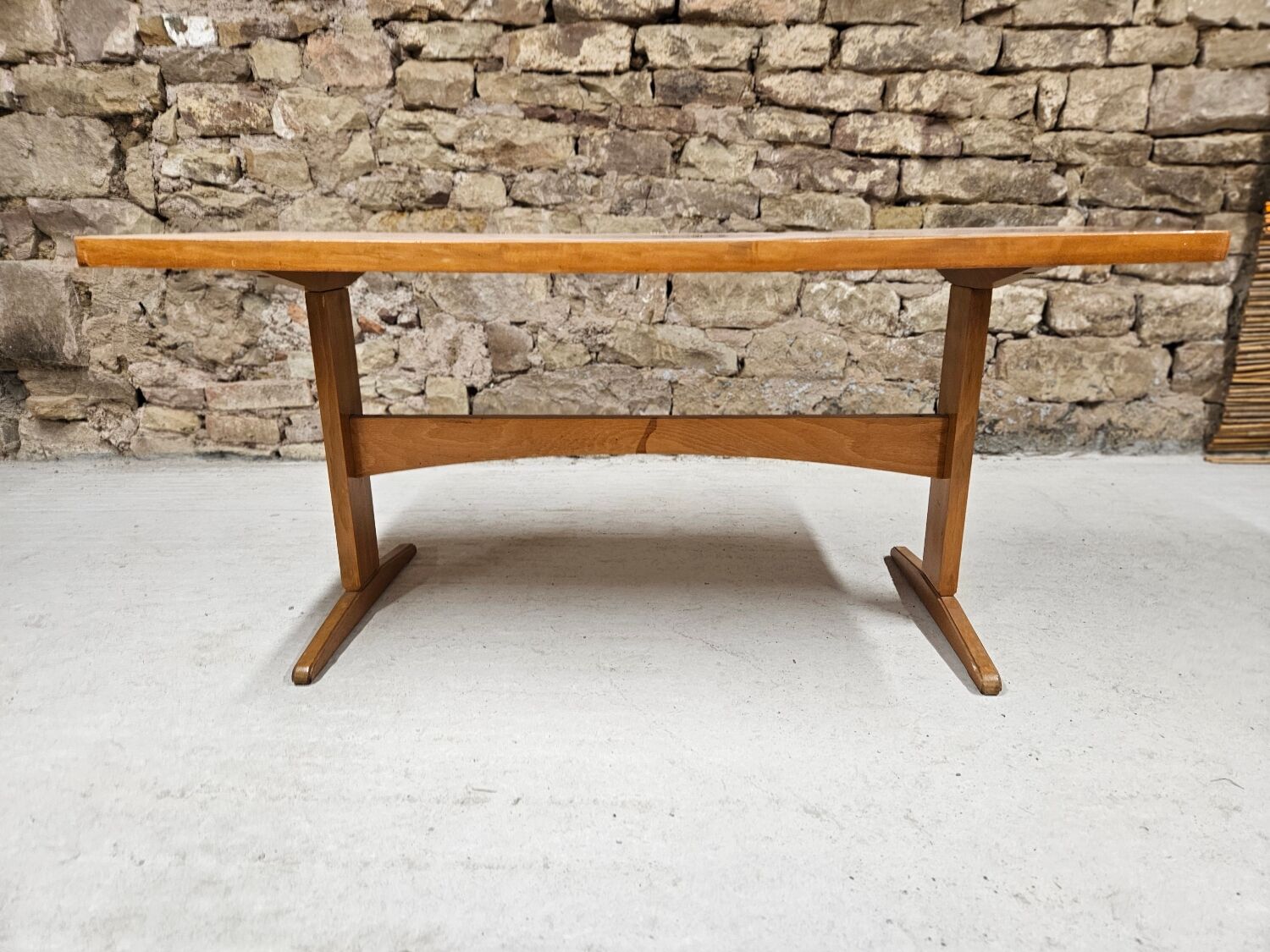 Vintage wooden coffee table 1970"