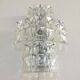 Kinkeldey glass wall lamp. 1970s