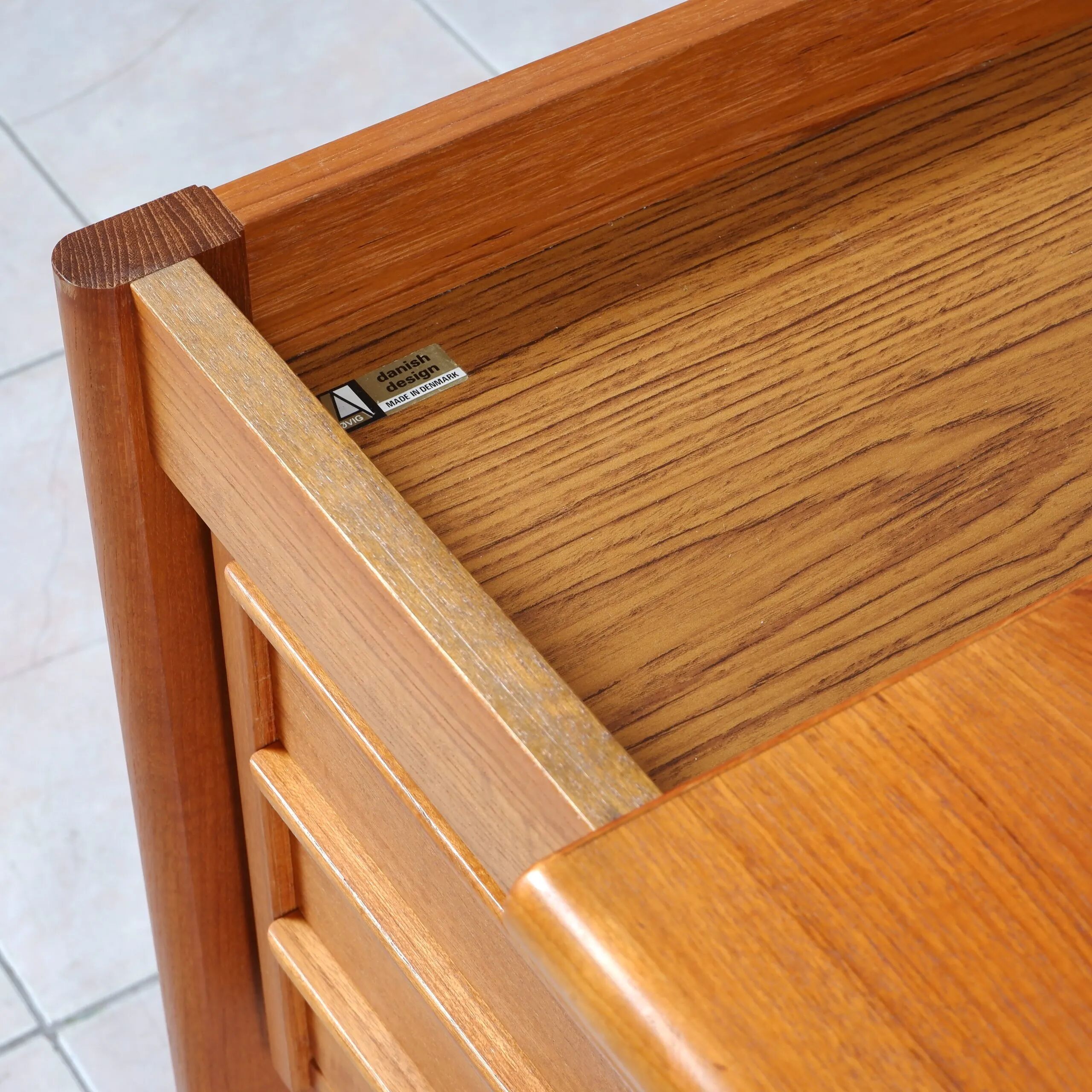 Teak writing desk by Peter Lovig Nielsen for Løvig