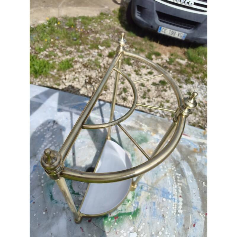 Umbrella stand 1900 brass, cast iron and steel