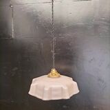 Pink opaline pendant light