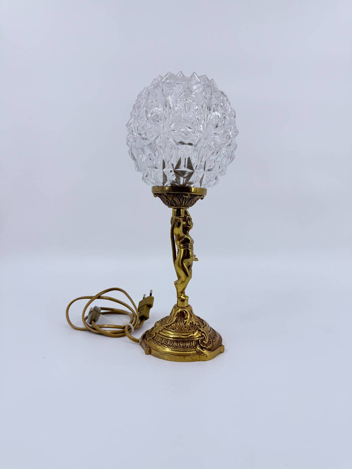 Vintage cherub lamp