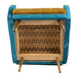 Petrol Golden Danish Retro Easy Chair Club Chair 60s Mid-Century