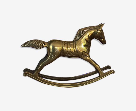 Cheval à bascule en laiton