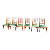 6 lounge chairs old Louis XVI Directoire style