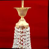 Hot air balloon pendant with glass tassels and gold frame