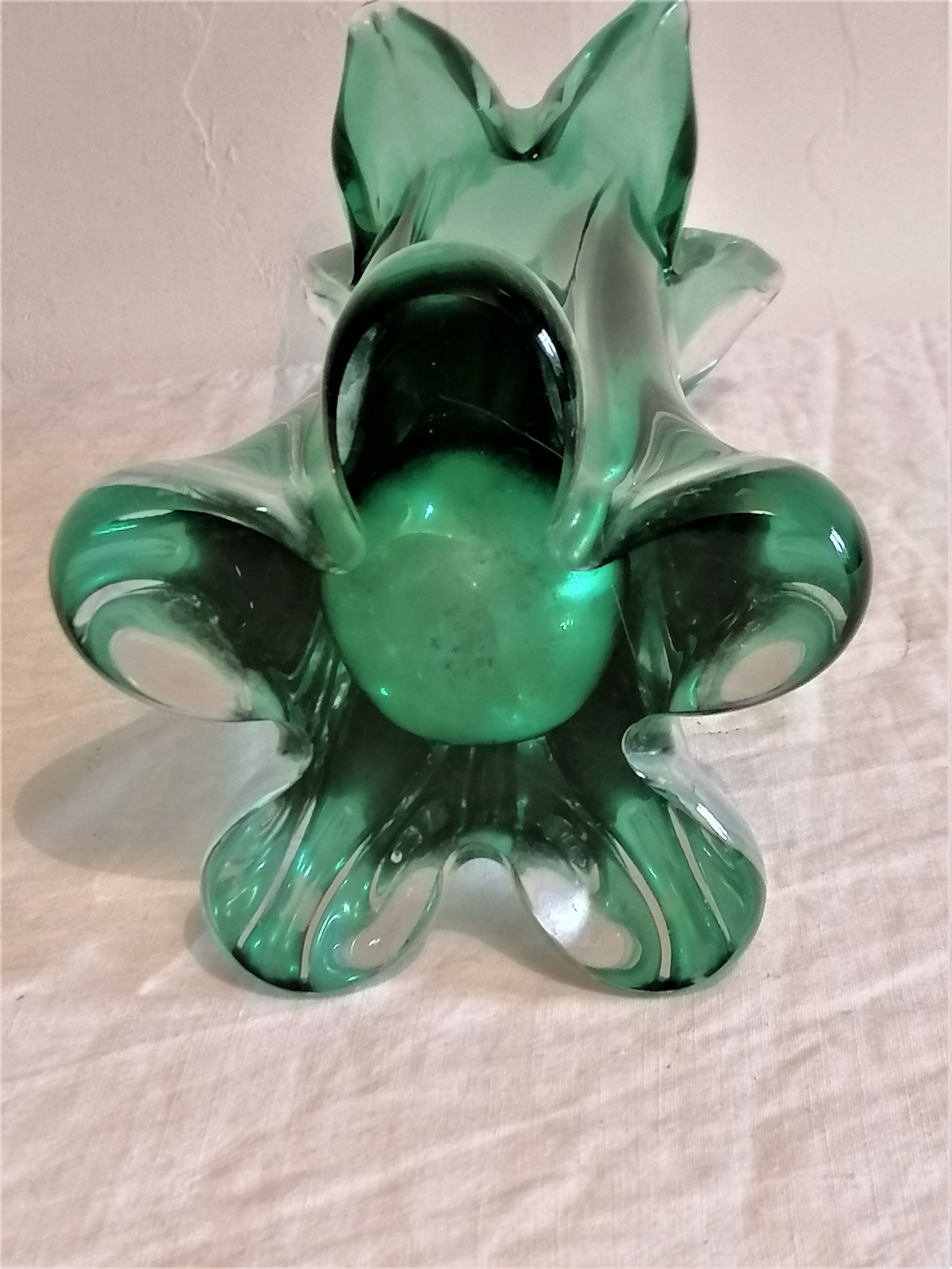 Vintage Murano glass vase from the 60s.