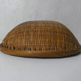 Rattan basket vintage ethnic basket