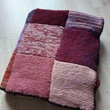 Patchwork wool blanket