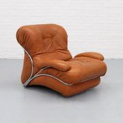 Italian Corolla lounge chair by I.P.E. 1970s