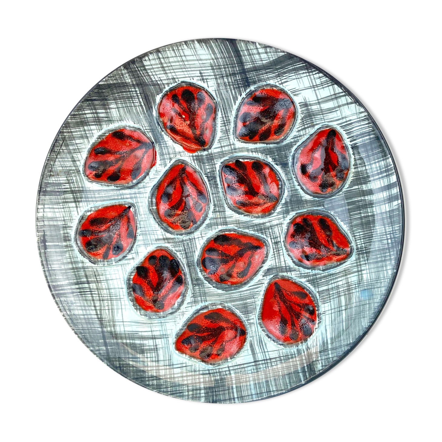 Assiette décorative, manufacture bretonne de faïences artistique, 1960 - Pornic 44