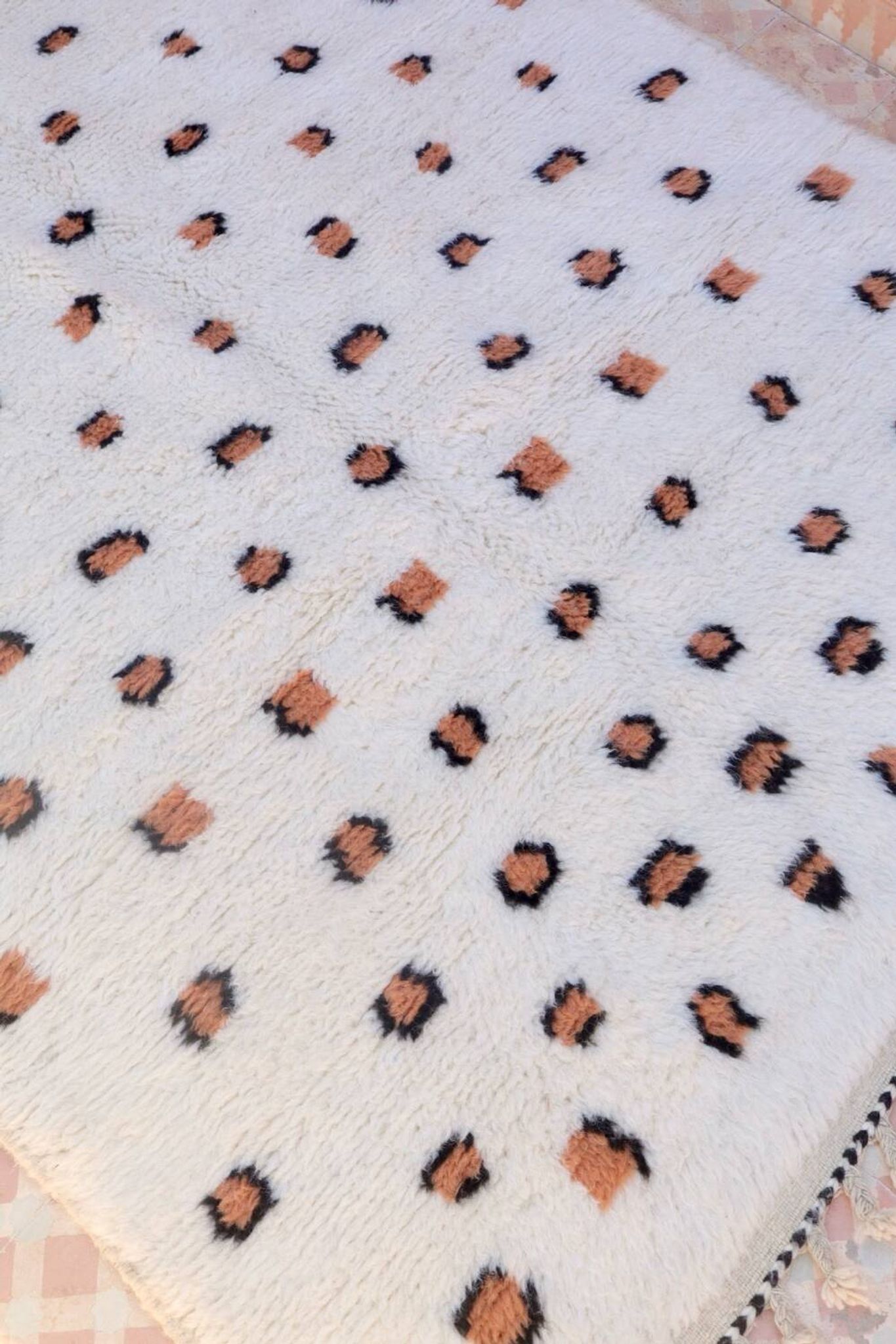 Tapis berbère léopard fait-main
