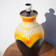 Vintage lamp stand, west Germany bay 6640 ceramic lamp foot, lamp base, pottery