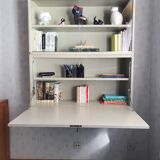 Wall-mounted bookcase display cabinet