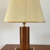 Vintage leather lamp by Robert Schuytener from the 1970s.