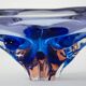 Cobalt bowl, Danish design, 1970s, made in Denmark